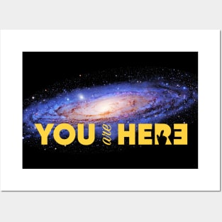 You are here: Milky Way galaxy map Posters and Art